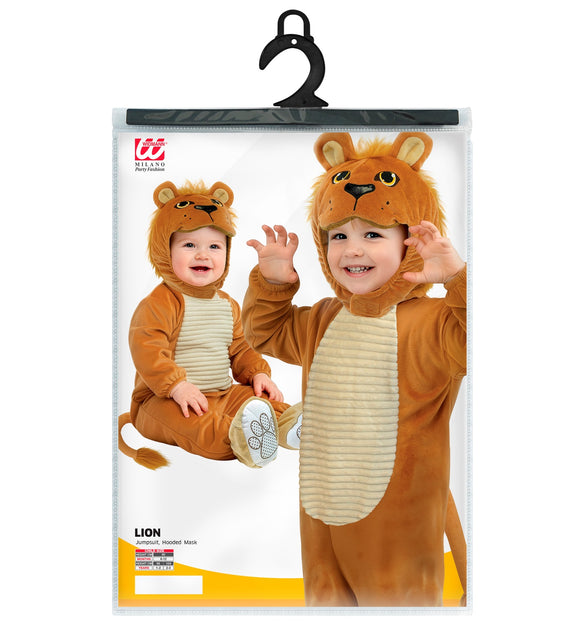 Leeuw jumpsuit voor jongens totaalbeeld – kostuums