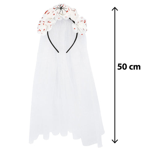 Halloween bruidsdiadeem Bleeding blossom