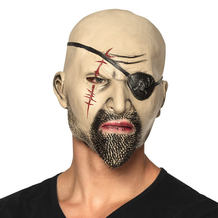 Latex hoofdmasker Piraat