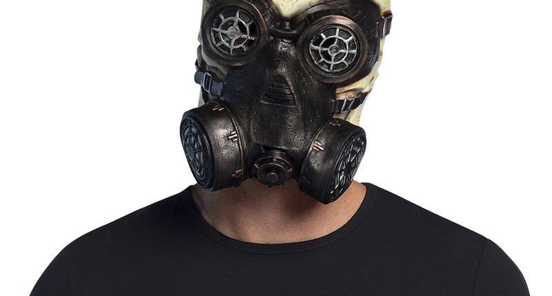 Latex hoofdmasker Gas skull