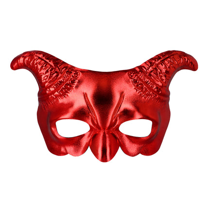 Duivels halfmasker met hoorns