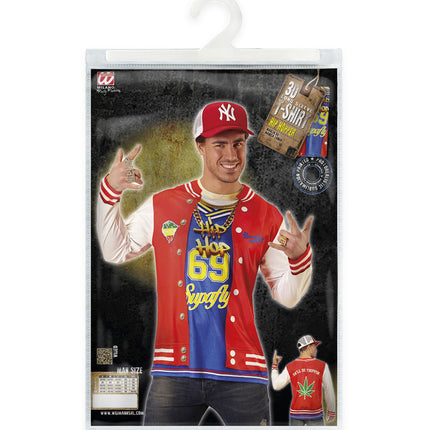 3D hip hop shirt compleet, rapper gangster fotoprint t-shirt volwassenen