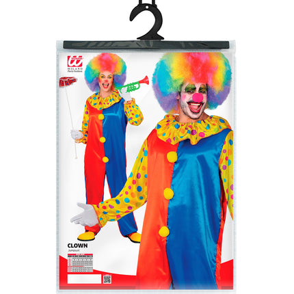 Clowns jumpsuit voor volwassenen styling – kostuums