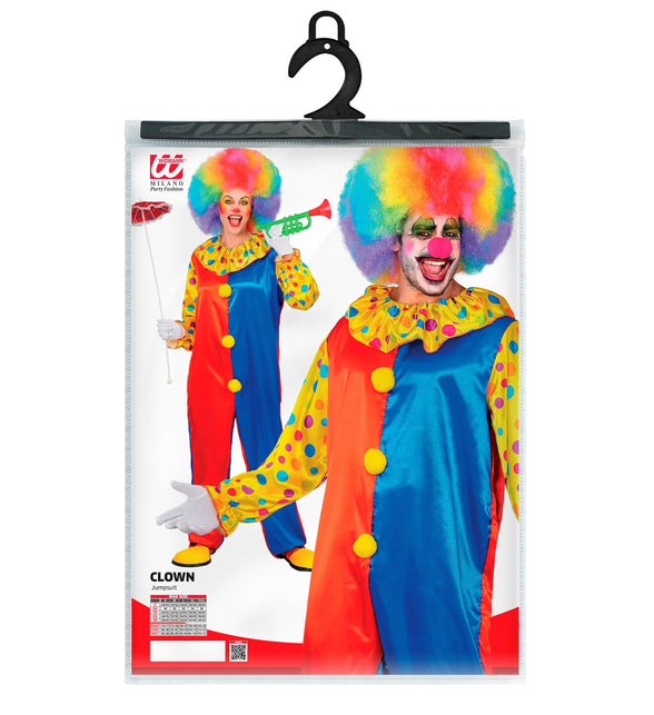Clowns jumpsuit voor volwassenen styling – kostuums