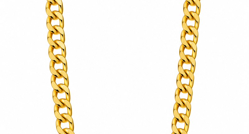 Pooier ketting nep goud fijn model