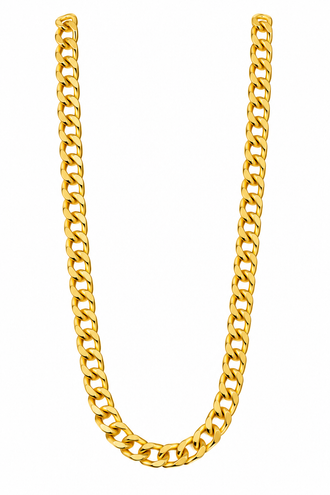 Pooier ketting nep goud fijn model