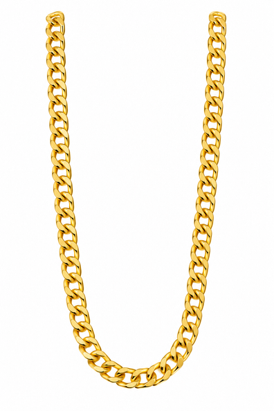 Pooier ketting nep goud fijn model