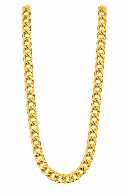 Pooier ketting nep goud fijn model