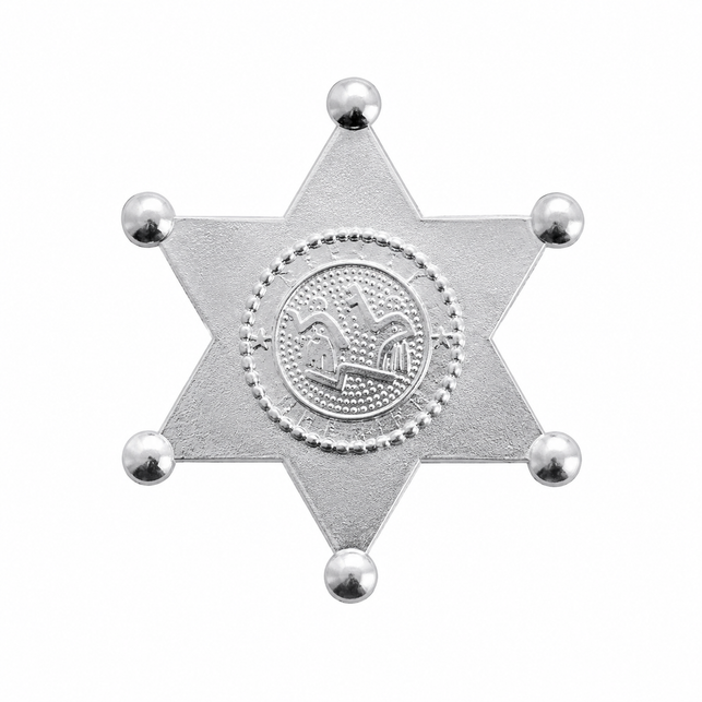 Sheriff ster Marco metaal goud of zilver