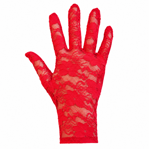 Rode kanten handschoenen