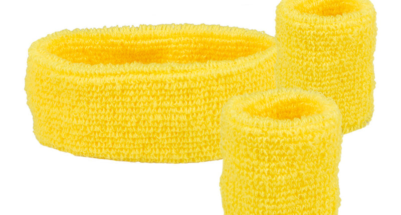 Boland 3 Zweetbandjes geel