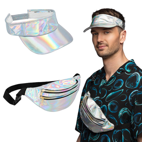 Boland Accessoireset Holo Festival zilver