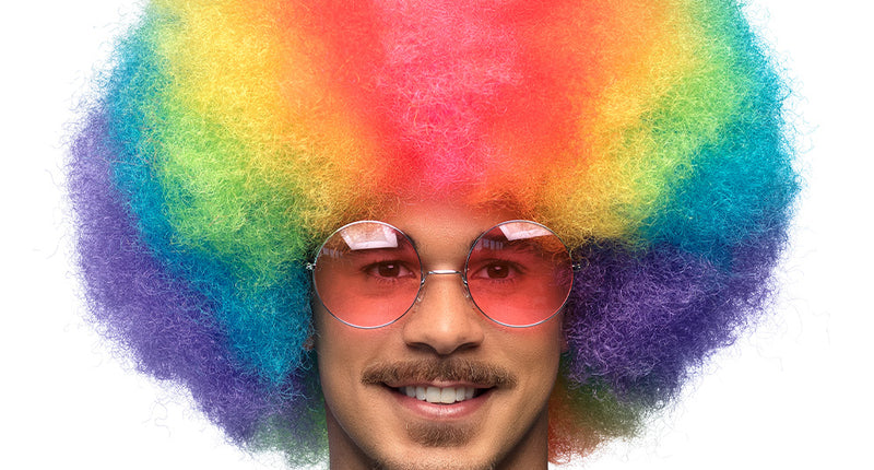 Boland Afropruik Clown Rainbow deluxe