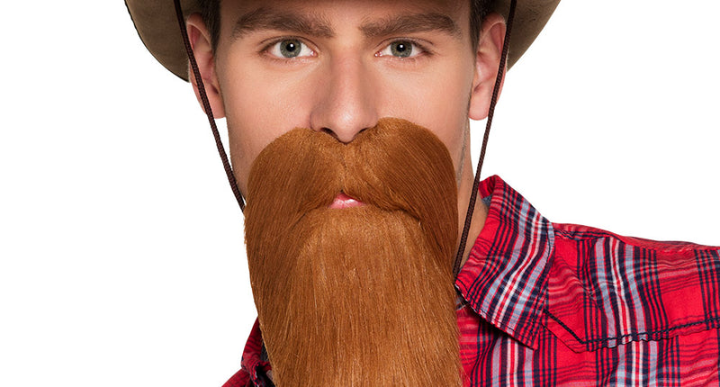 Boland Baard Cowboy bruin lang