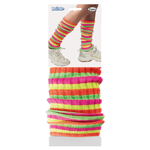Boland Beenwarmers Neon gestreept