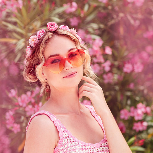 Boland Bloemen hoofdband Eivissa roze