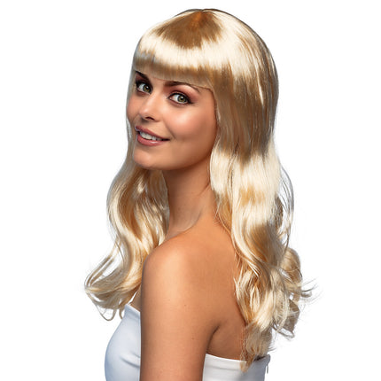 Boland Blonde pruik lang golvend haar Chique