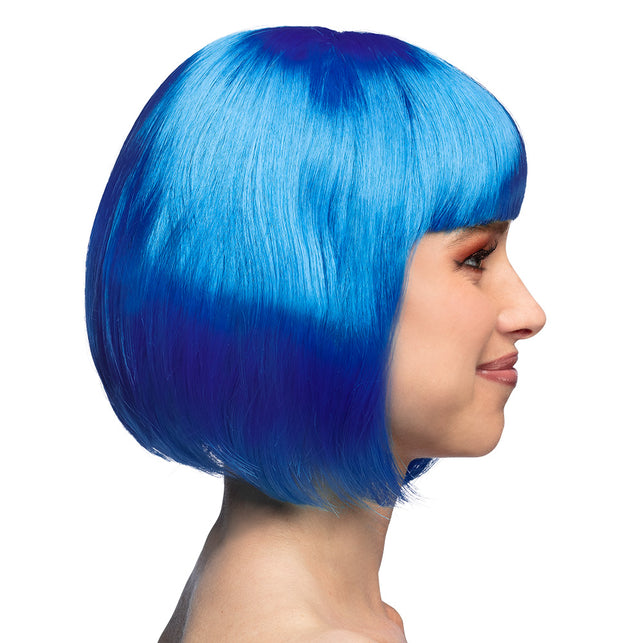 Boland Boblijn pruik Cabaret blauw