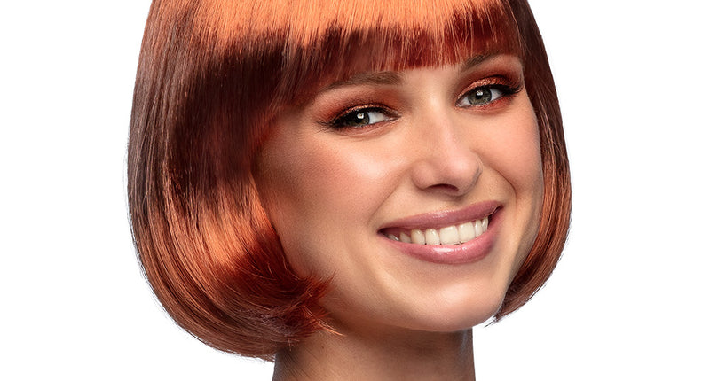 Boland Boblijn pruik Cabaret koper bruin