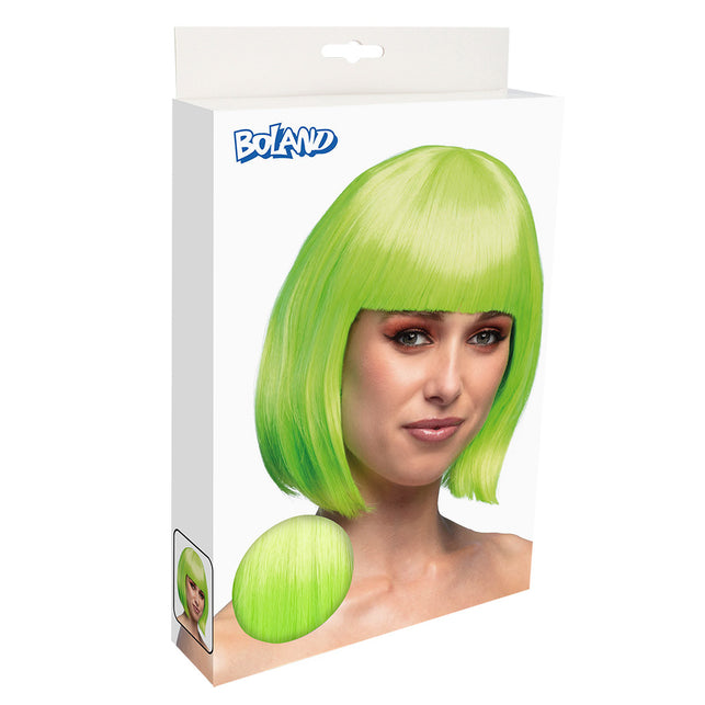 Boland Boblijn pruik Cabaret limoen  lime groen