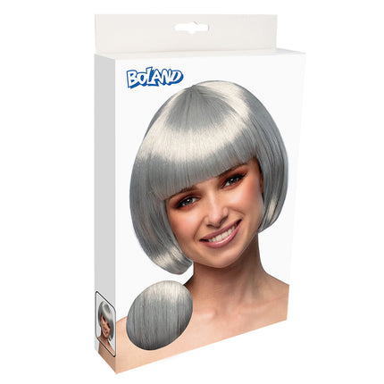 Boland Boblijn pruik Cabaret zilver grijs