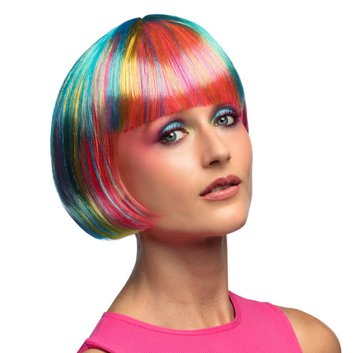 Boland Boblijn pruik Pebbles multi kleur