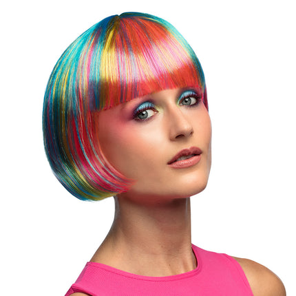 Boland Boblijn pruik Pebbles multi kleur