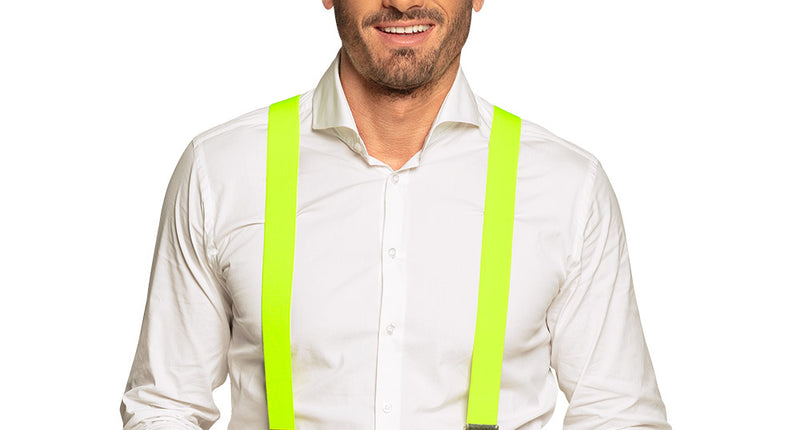 Boland Bretels Basic neon geel