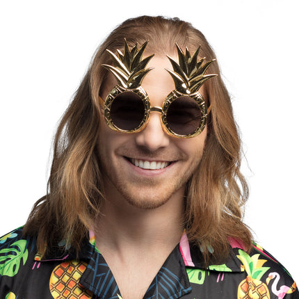 Boland Bril Ananas goud