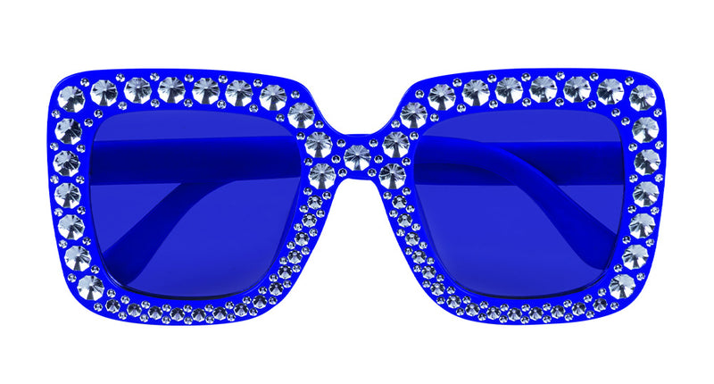 Boland Bril Bling bling blauw