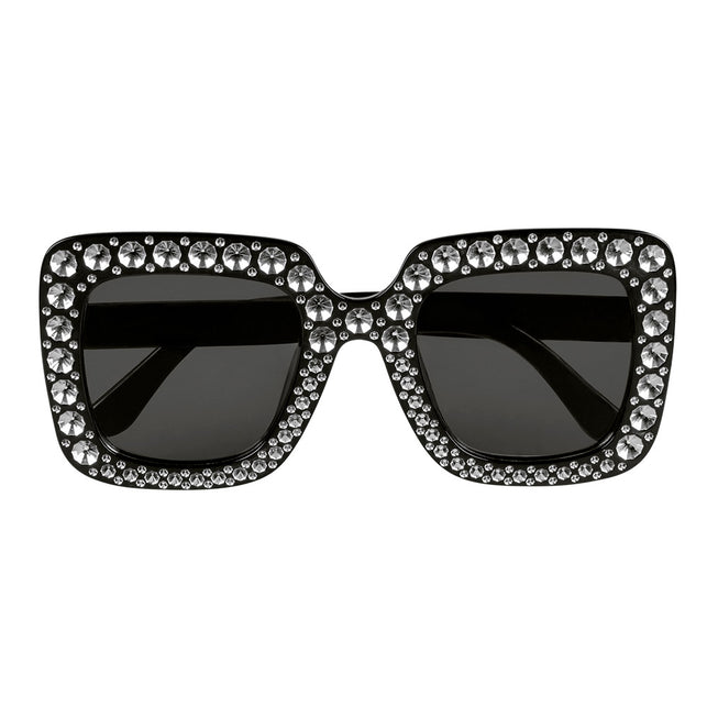 Boland Bril Bling bling zwart
