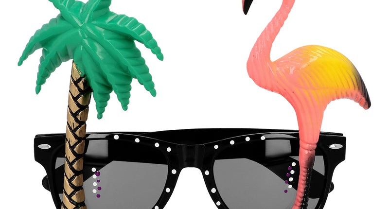 Boland Bril Hawaii palmboom flamingo