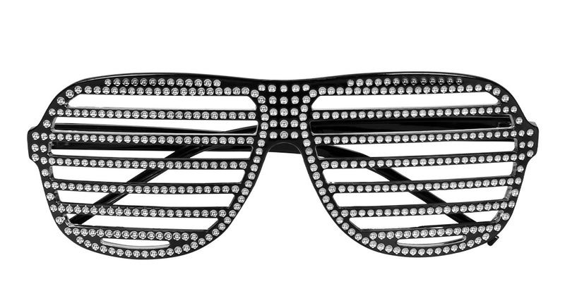 Boland Bril luikjes Spectacular zwart