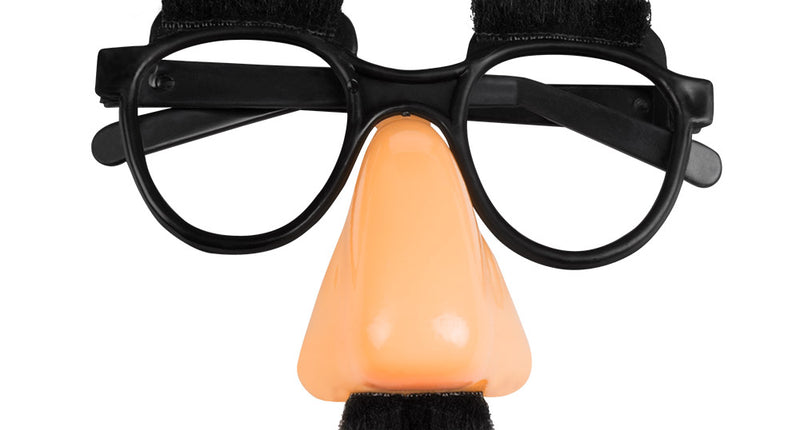 Boland Bril met wenkbrauwen en neus