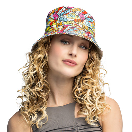 Boland Bucket hat Rave pop art