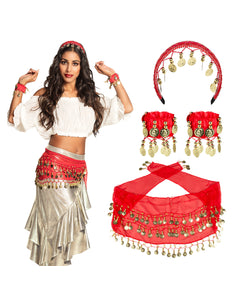 Boland Buikdanseres verkleed set Belly dance rood