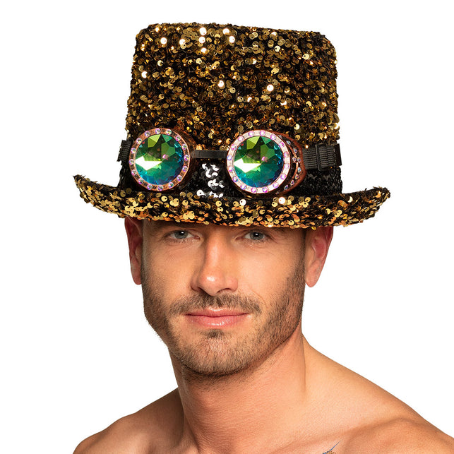Boland Burning man festival hoed glitters