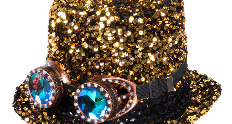 Boland Burning man festival hoed glitters