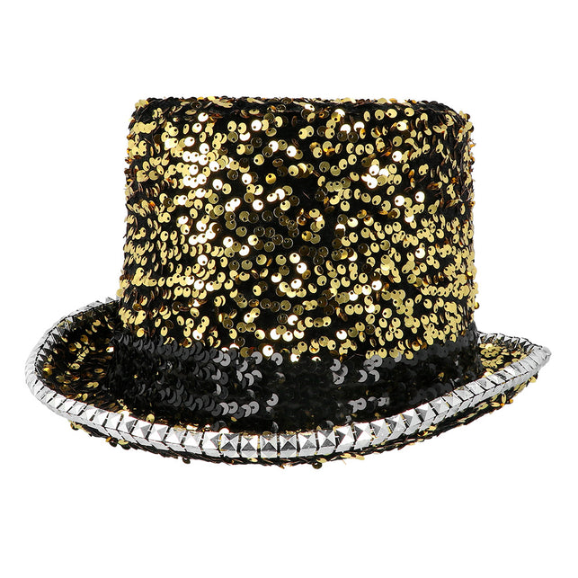 Boland Burningman festival hoed glitter goud