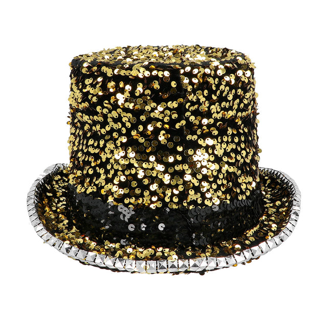 Boland Burningman festival hoed glitter goud