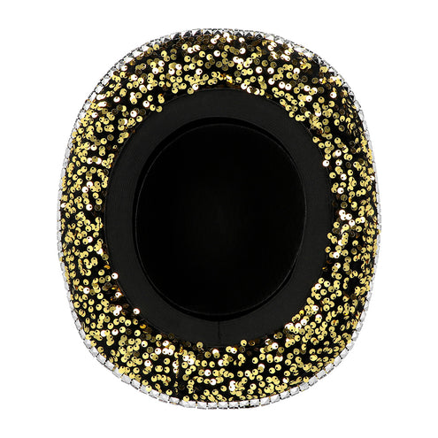 Boland Burningman festival hoed glitter goud