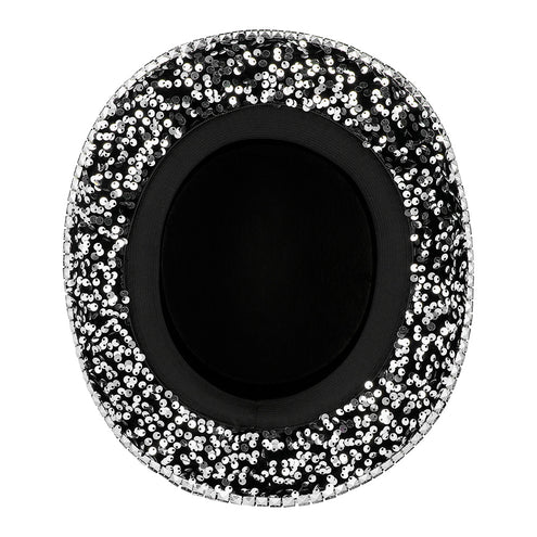 Boland Burningman festival hoed glitter zilver