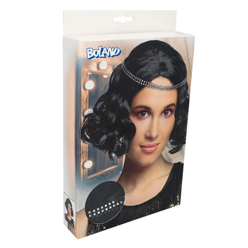 Boland Charleston pruik Flapper zwart