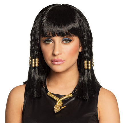 Boland Cleopatra pruik met kralen