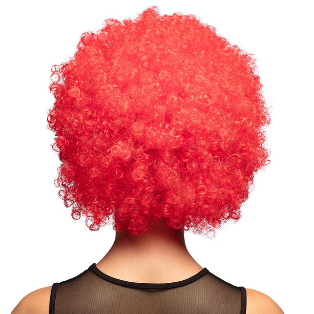 Boland Clown pruik afro krullen Groove rood