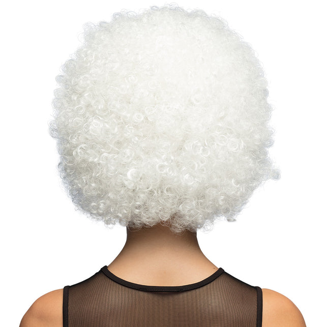 Boland Clown pruik afro krullen Groove wit