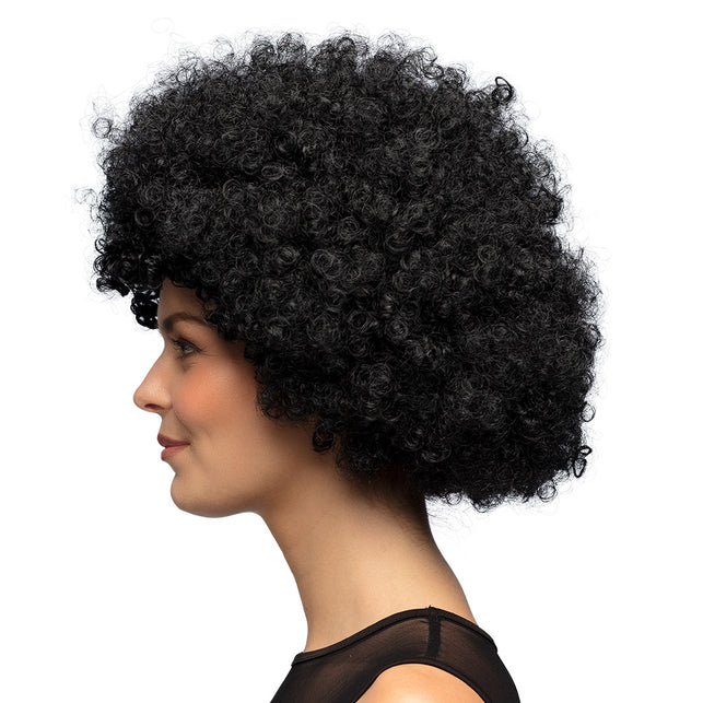 Boland Clown pruik afro krullen Groove zwart