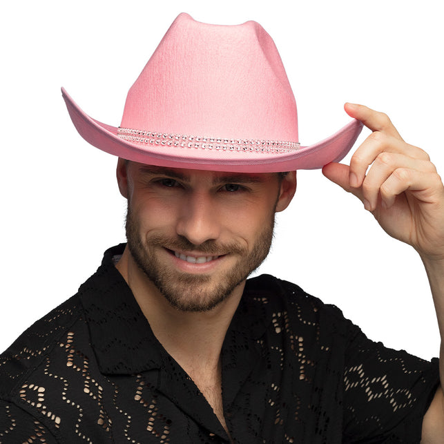 Boland Cowboy hoed Daisy roze