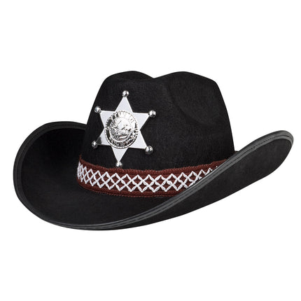 Boland Cowboyhoed kind Sheriff ster zwart