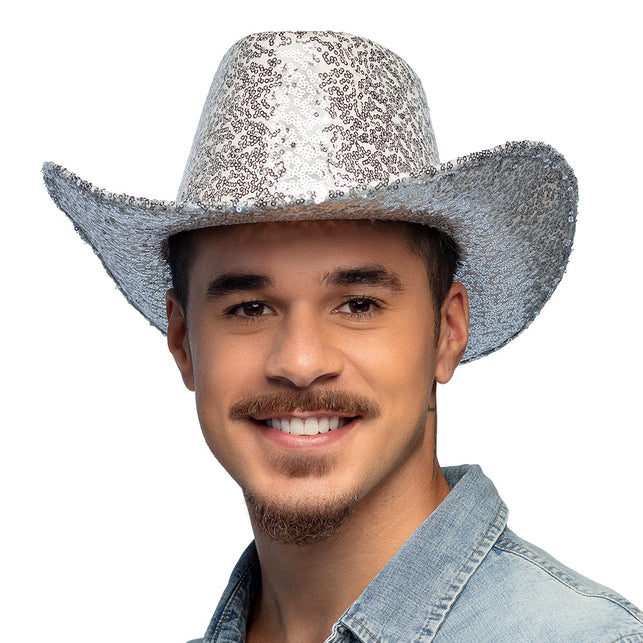 Boland Cowboyhoed Rodeo Party zilver